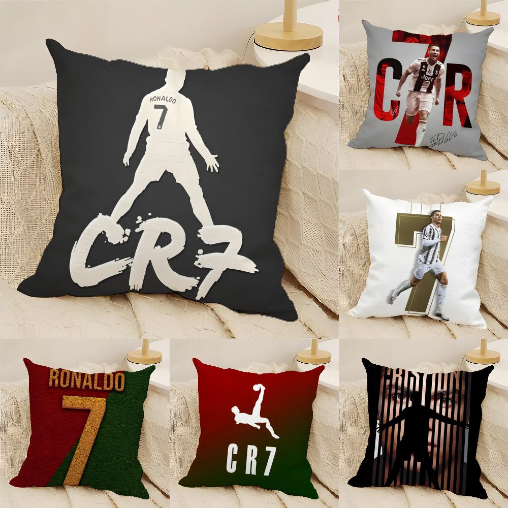 Cristiano Ronaldo Fall Pillow Case Linen Cushion Covers For Decorative Sofa Home Pillows Case Car Chair Pillows Cases