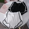 High Waist Wide Leg Shorts Fitness Yoga Shorts for Women Simple Mini Short Pants  Girl
