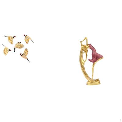 Wooden Bird Ballet Dancer Wall Art Hanging Ornament Collectible Decorative Crafts Bedroom Office