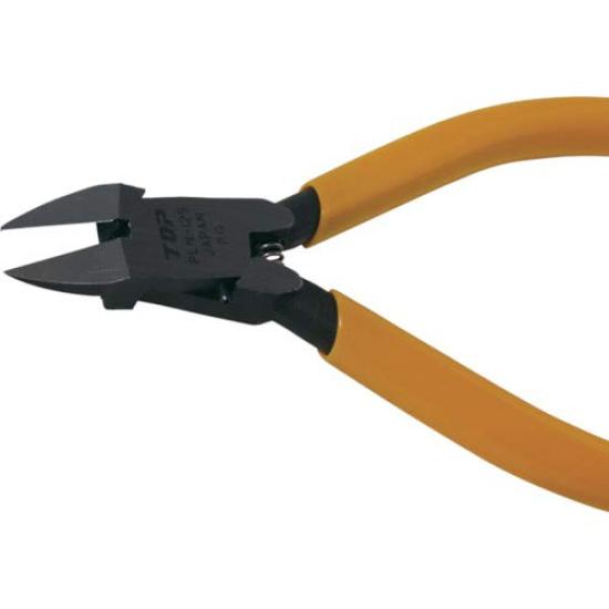 TOP Industrial Plastic 5mm Flat Plastic Model Gate Cutting Made in Japan (TOP) Nippers, Diameter, Spring-Loaded Blade, Tool, PLN-125, Tsubame-Sanjo,