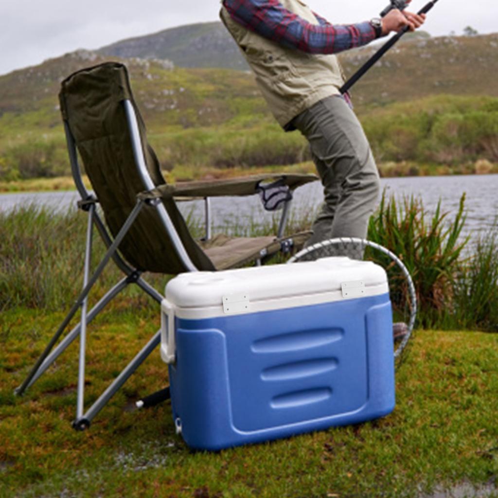 2pcs Replacement Hinges With 8pcs Stainless Screws Parts Kit For Igloo Coolers Outdoor Cooking 57*39*40 Mm Hinge