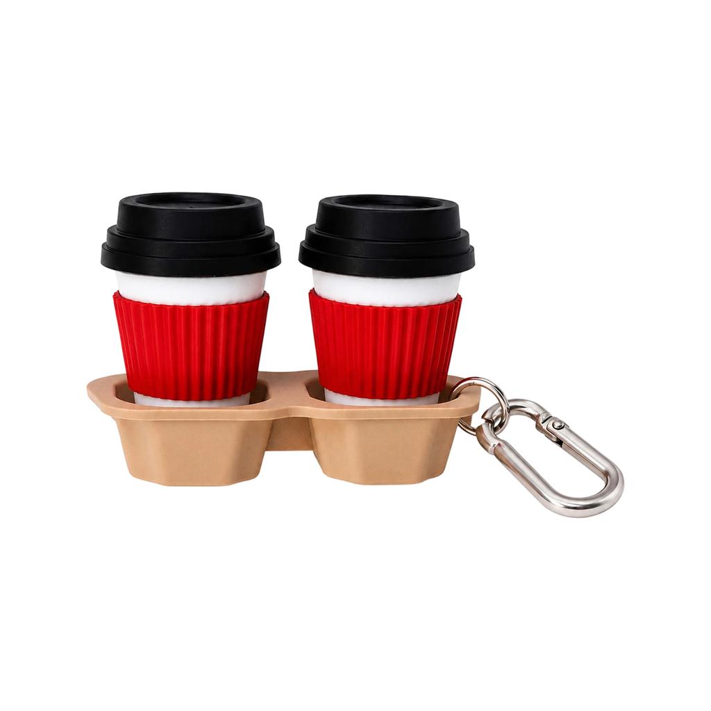 3D Printed Coffee Cup Keychain - Stress Toy for Adults and Teens