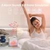 AIRIVO Alarm Clock Night Lights, Built-in Battery Alarm Clock for Bedrooms, 6 Scenes & White Noise Sync, Dual Alarms & Snooze, for Heavy Sleepers,