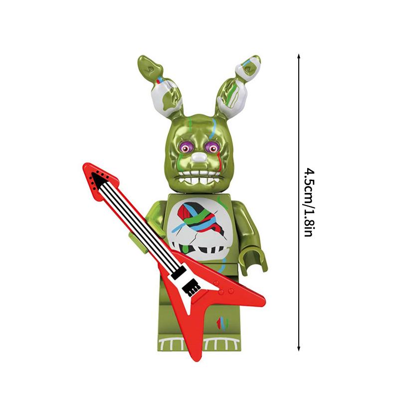 Entzückendes Freddy Bonnie Mini-Blöcke Ornament Heißes Spiel Figur Cartoon Montagebausteine Spielzeug Partygeschenke Kindergeschenke