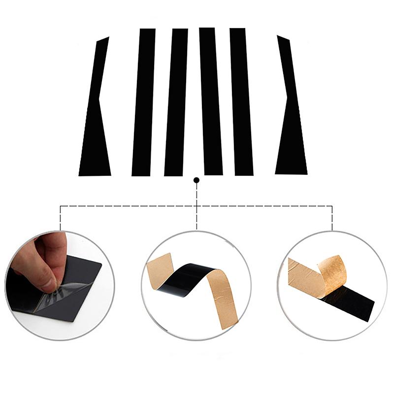 6pcs/set Car Central Middle Column PC Window Trims Decoration B C Pillar Strip Car Good for Mercedes-Benz B-Class W246 2012-2019