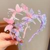 Cute Children Streamer Hair Hoop Shiny Fairy Pearl Hairband Gifts Princess Headband  for Kids Girls