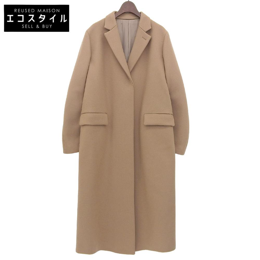 YLEVE Excellent Condition Wool Chesterfield Coat, Women's, Beige, Size 2, 168-8210055, Made In 2018 Coat 2 beigeUsed