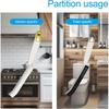 Hard Bristle Crevice Cleaning Brush,Multifunctional Gap Scrub Brush, Suitable for Tile Gaps, Bathroom, Kitchen, and Sink, with Anti-Slip Handle