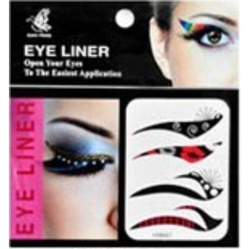 5 Pairs /6 pairsFake Glitter Eyeliner Sticker Self-adhesive Party Makeup Eyeliner Sticker Magic Double Eyelid Tape Cat Eye Makeup Cosmetic Tools