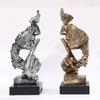 Exquisite Silence is Golden Thinker Statue Figurine Handcraft Entrance Objects