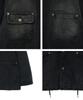 Big Union Distressed Canvas Work Jacket (Black)