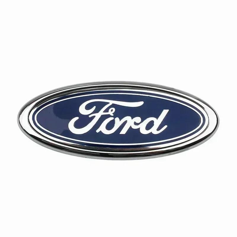 11.5X4.5cm Car Trunk Logo Decal Emblem Sticker for Ford Edge Fusion Kuga Mustang Ecosport Fiesta Ranger Focus Escape j9 Mondeo F150