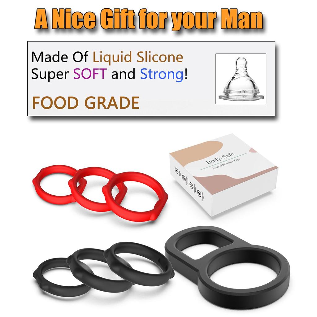 Set de inele pentru penis Masturbatoare pentru bărbați Erecție Ejaculare Întârziere Extindere de mărire a penisului Jucării sexuale pentru cupluri Produse pentru adulți