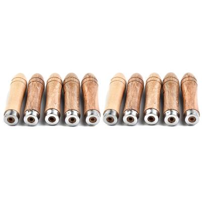 Legno Per Manico di Lima con Ghiera Metallica Lunga Durata e Conveniente 10pz