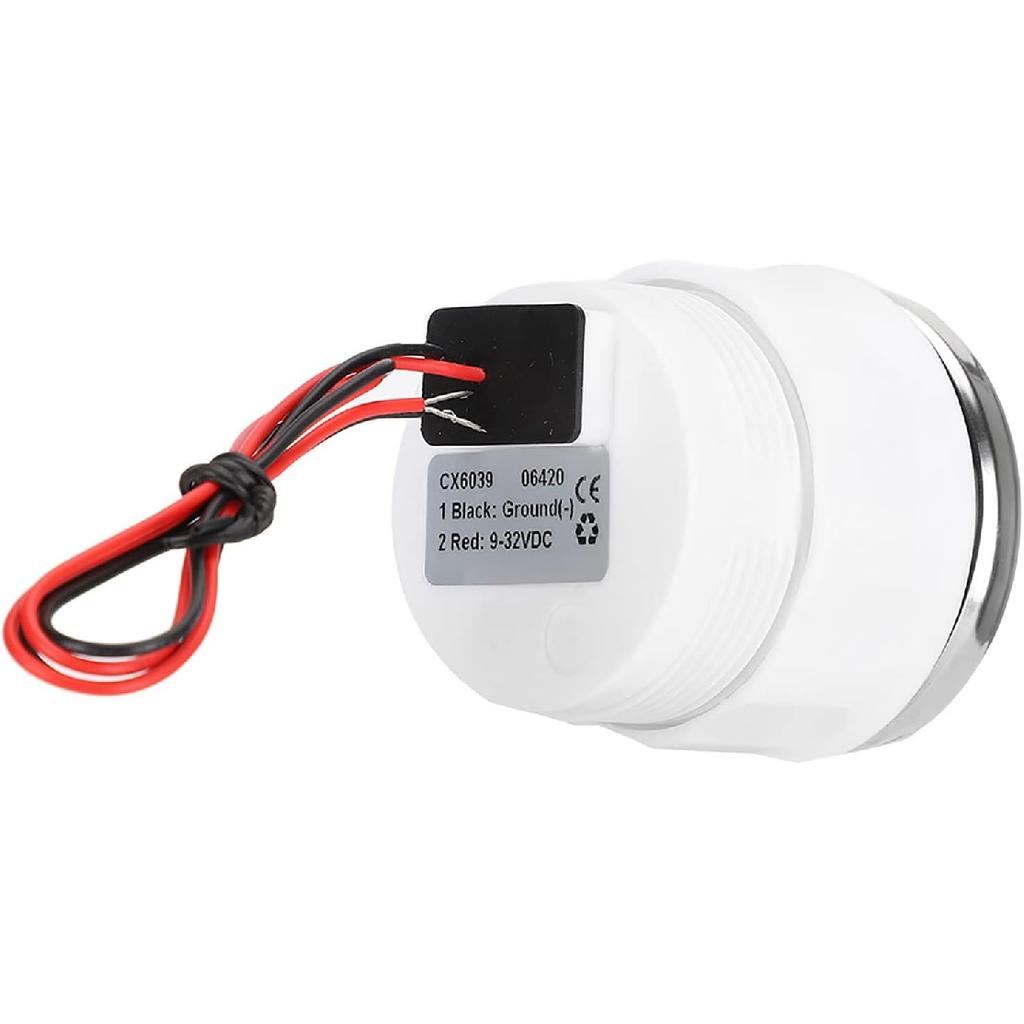 Marine Voltage Gauge Marine Volt Meter 52mm Diameter Boat Voltage Gauge LED Digital Display 316 Stainless Steel Marine Voltmeter Gauge Universal for