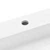 Wash Basin 120 X 46 X 11 Cm Mineral Cast   Marble Cast White