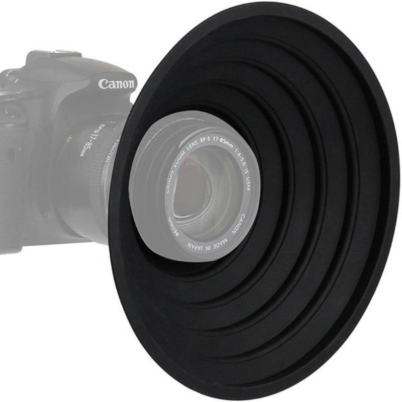 Silikon-Objektivhaube faltbar Durchmesser 53mm~72mm,73mm~88mm Kamera-Objektivhaube Antireflektierend Anti-Glas Umkehrbare Objektivblende