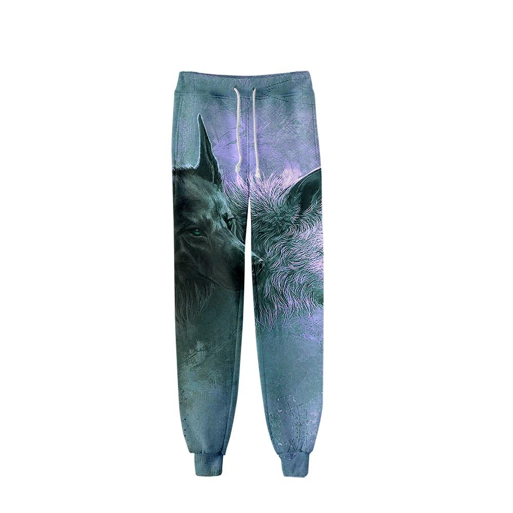 Wolf Tiere Mode Herren Track Jogger Baggy Hosen Hip Hop Sweatpants Pantalon Homme Streetwear Sweat 3D Hosen Fitnessstudio Kleidung