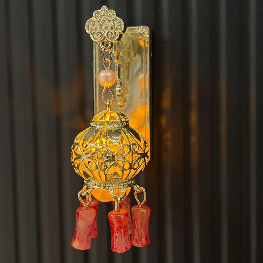 Retro Chinese Architecture Fridge Magnet Openwork Design Locker Cabinet Decoration Magnets  Friend