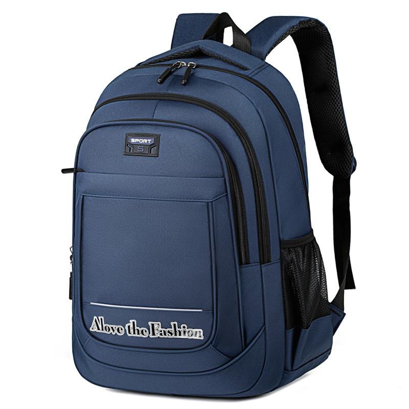 Capacity Large Student Travel Backpack With Letter Embossing Design For Teens