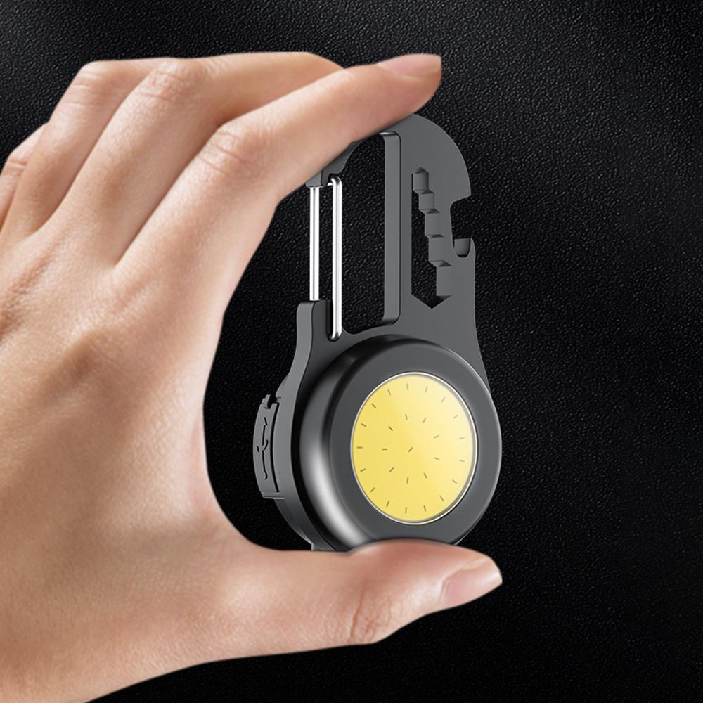 Mini lanternă lanternă LED cheie lanternă cu rotație de 180 de grade, reîncărcabilă, lucru magnetic