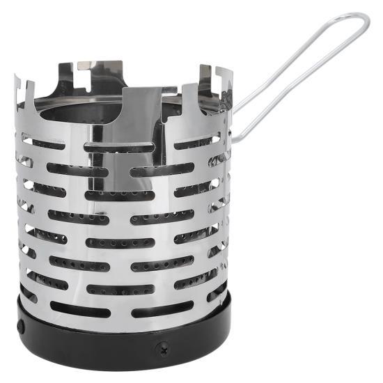 

Mini Stove Heating Cover Stainless Steel Portable Warming Outdoor Heater Shield