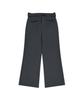 IUGAMAKARAS Belted Contrast Trousers (Dark Gray)