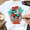 12 Colors Fabric Markers Permanent Fabric Paint Markers Pen Assorted Colors, Marker for Clothes, Textile Markers for T Shirts