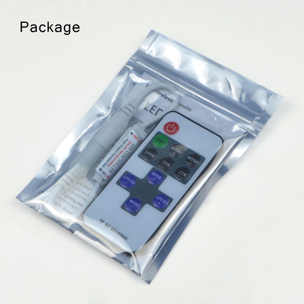 1 set telecomando monocolore Dimmer DC5-24V 11 tasti Mini controller LED RF wireless per luce di striscia led SMD 5050/3528/5630