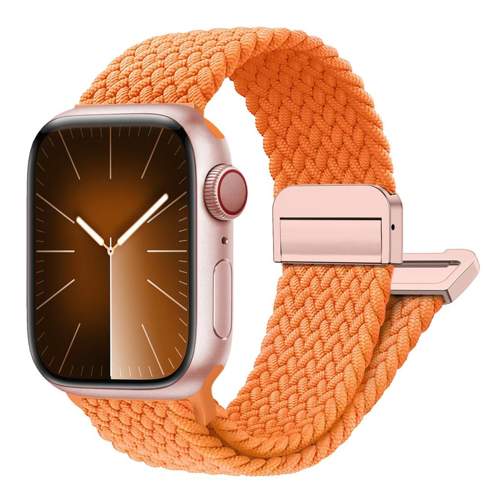 For Apple Watch Bands Ultra 3 49 44mm 40mm 45mm 46mm 41mm Black Unity Bracelet iWatch Series 10 11 Se 8 9 Magnetic Braided Strap