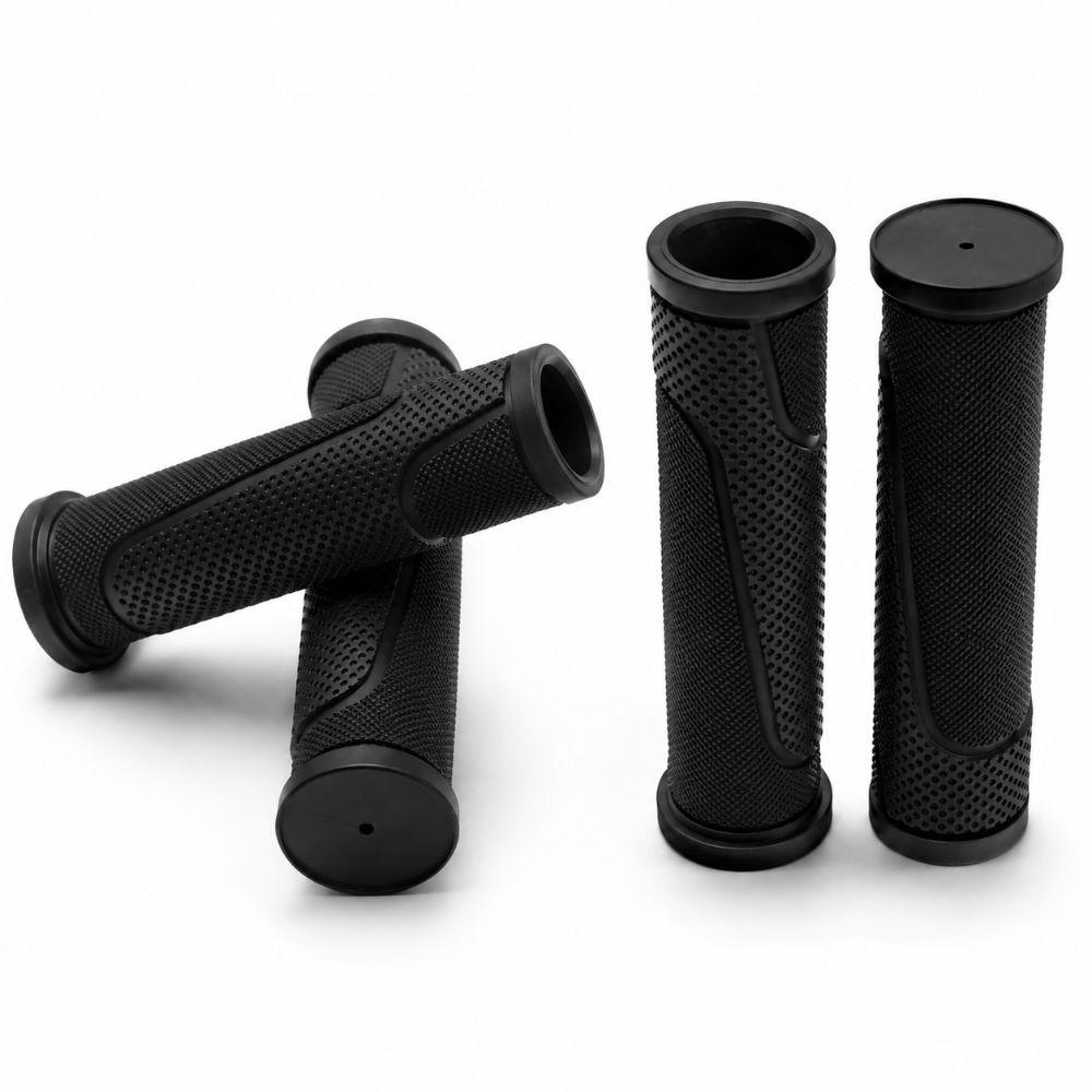 2Pairs TPE Bike Handlebar Grips Ergonomic Bike Handlebar Grips Sleeves Handlebar Replacement чёрный