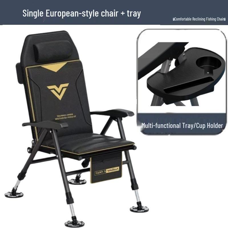 European Style Multifunctional Portable Reclining Folding Fishing Chair
