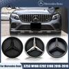 Car Sticker C200 E300 Hot 2026 For Benz Car Grille Emblem 3D Badge Front Grill Logo For Mercedes Benz GLC X253 GLE W166 C292 GLS