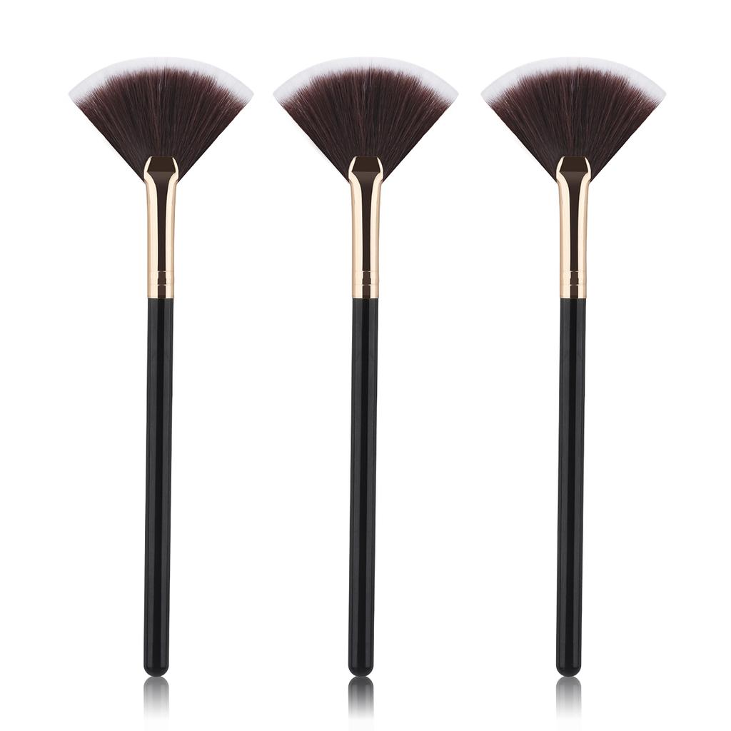 1/3/5/9Pcs Slim Soft Facial Fan Brush,Makeup Cosmetic Multi Use,Mask Brush Makeup Brush Tool Set