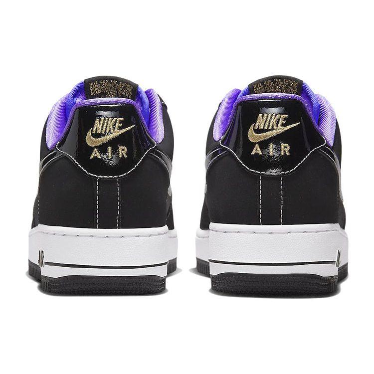 Nike Air Force 1 Low 07 LV8 EMB World Champ - Lakers Men Sneakers Black Iron-Grey White DR9866-001