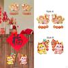 2 Pieces Year Door Stickers Dragon Wall Decals Chinese Decoration for Home Bedroom
