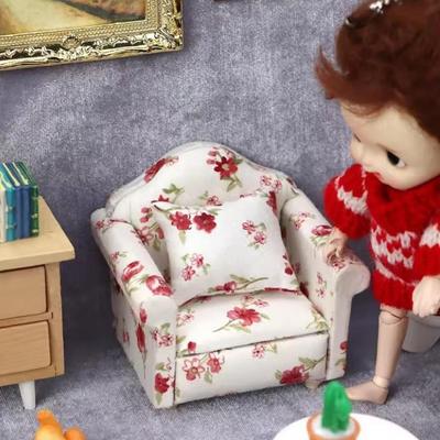 Mini 1:12 Puppen Sofa Kissen Set Niedliche Miniatur Puppenhaus Accessoires Kinderspielzeug Geschenk