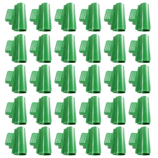 

30 шт. зажимов для теплиц, многоразовые зажимы для обручей теплиц, поддерживающая рама, зажимы для туннеля для выращивания, надежная садовая сетка на обручах для защиты от ветра и снега 25mm 30PCS зелёный