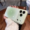 Gradient Glitter Phone Case For iPhone 17 16 15 14 13 12 Pro Max Electroplated Camera Frame Soft Shockproof Cover