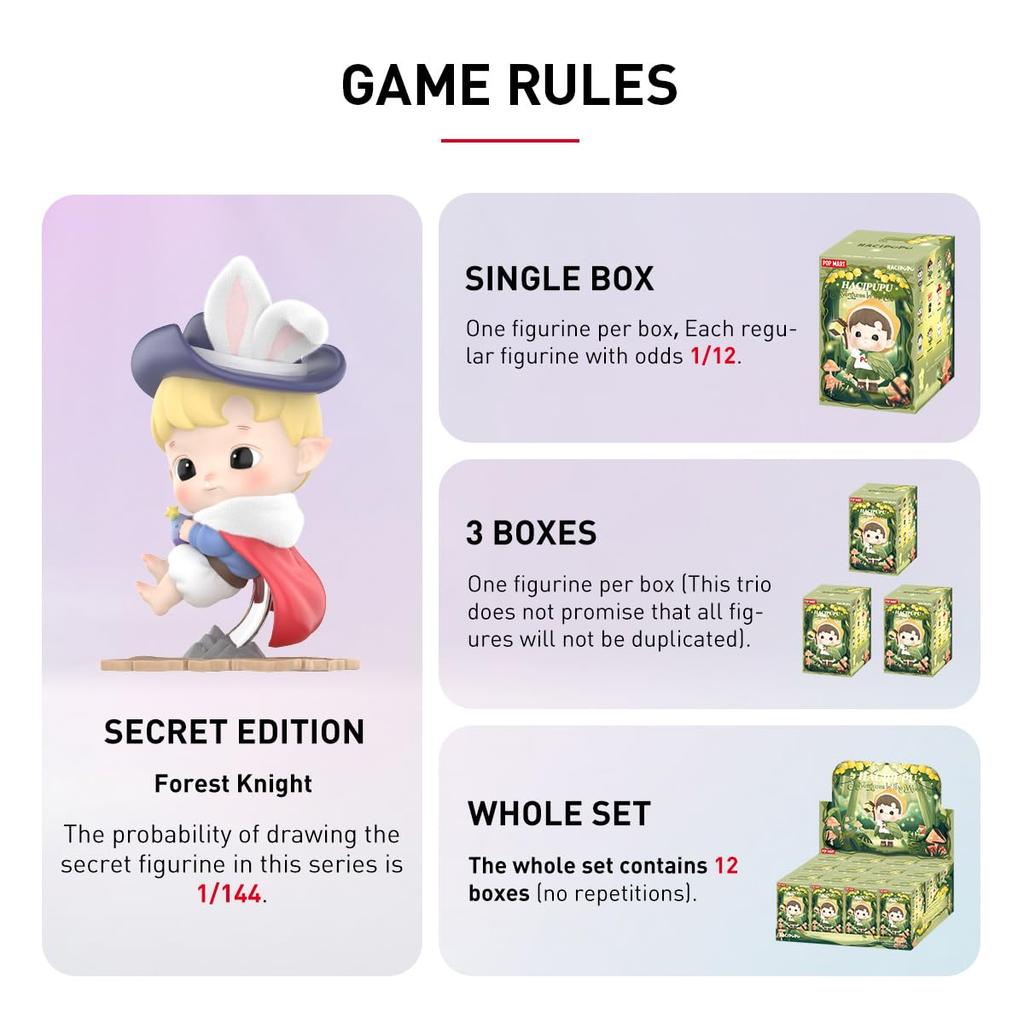 POP MART HACIPUPU Adventures In The Woods Series Pop Mart Gachapon Blind Box Figure Plastic Model Premium Toy PVC Soft Vinyl Original Character