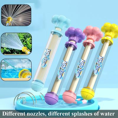 Pistolets à eau Ramdom 2/1 pour enfants Gicle 3 types de buses Eau Pistolet blaster Jouet d'extérieur Jouer dans la piscine Tir Plage