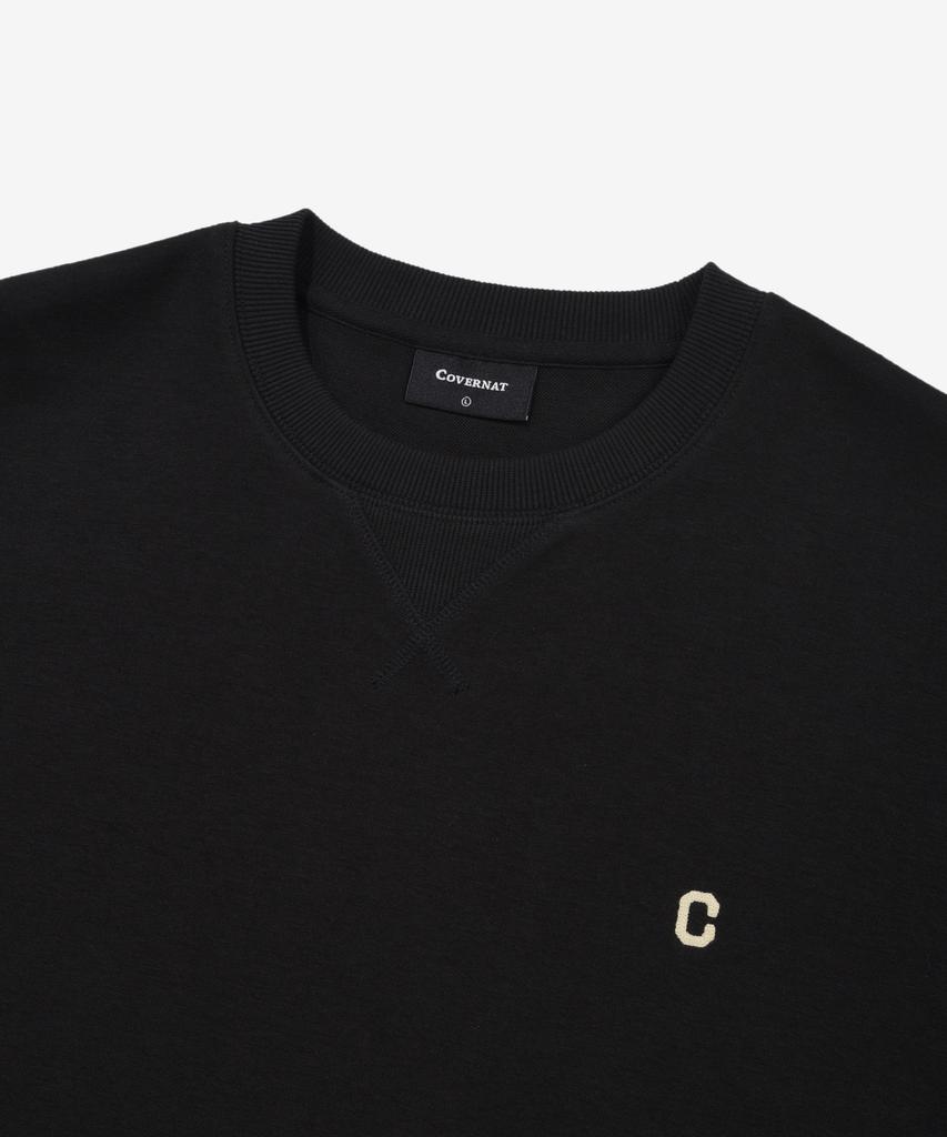 COVERNAT Small C Logo Sweatshirt Black