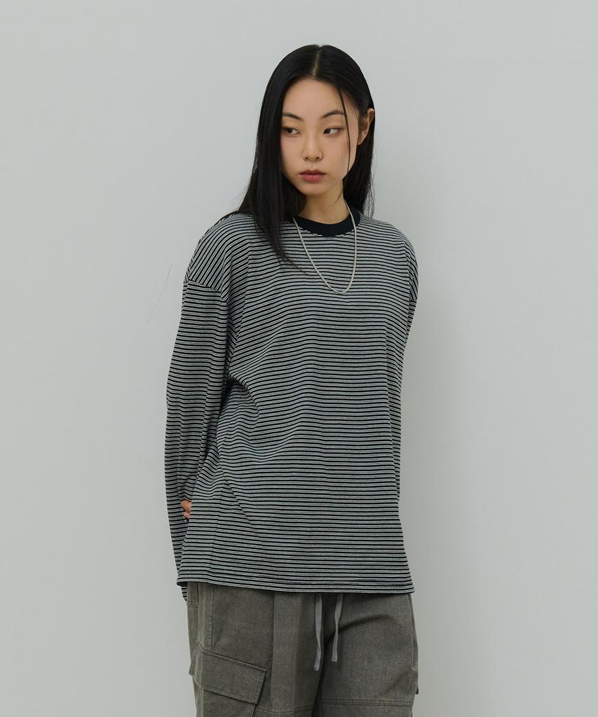 Desiledeu Embroidered Striped Long Sleeve T-Shirt-Fask5103B03