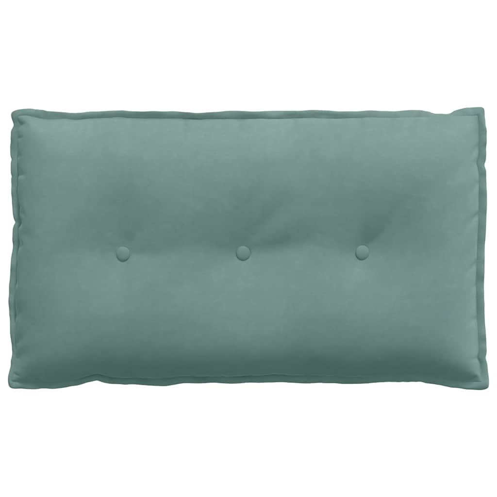 Back Cushion Sea Green 80 x 50 cm Cord Fabric