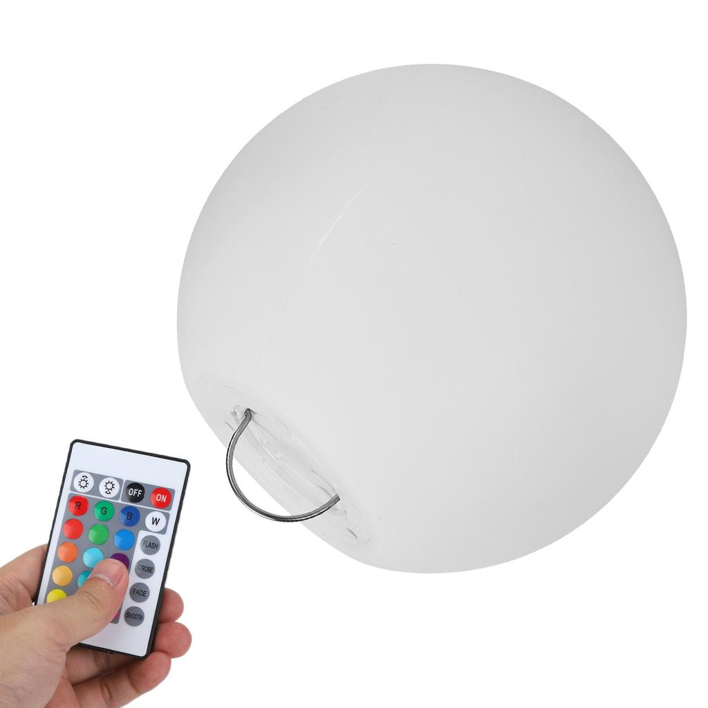 LED Ball Table Lamp 16 Colors 4 Modes USB Charging Remote Light Waterproof for Swimming Pool Yard Lawn