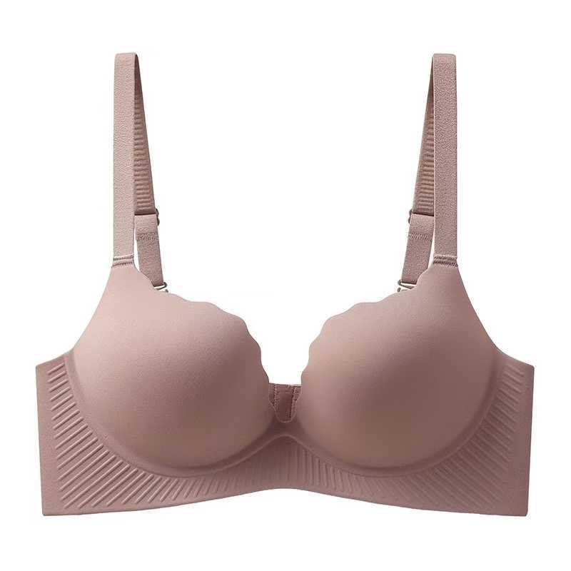 No Steel Ring, No Traces, Thick Cup Underwear, Women's Small Breasts Gather, Flat Breasts Show Big Breasts, and the New Pull-up Popular Bra