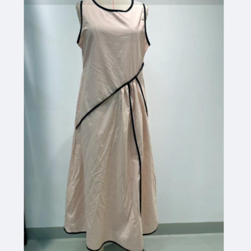Women'S Summer Dress, Round Neckline, Sleeveless Suitable for Women