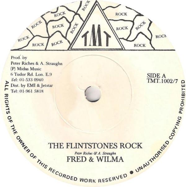 

7inch Record FRED WILMA The Flintstones Rock TMT1002 TMT UK Reggae Ska Dub Used
