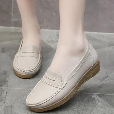 Schoenen met platte sleehak, ademend en antislip, nieuwe casual beanie schoenen met zachte zool voor dames, modieuze en comfortabele verpleegkundeschoenen