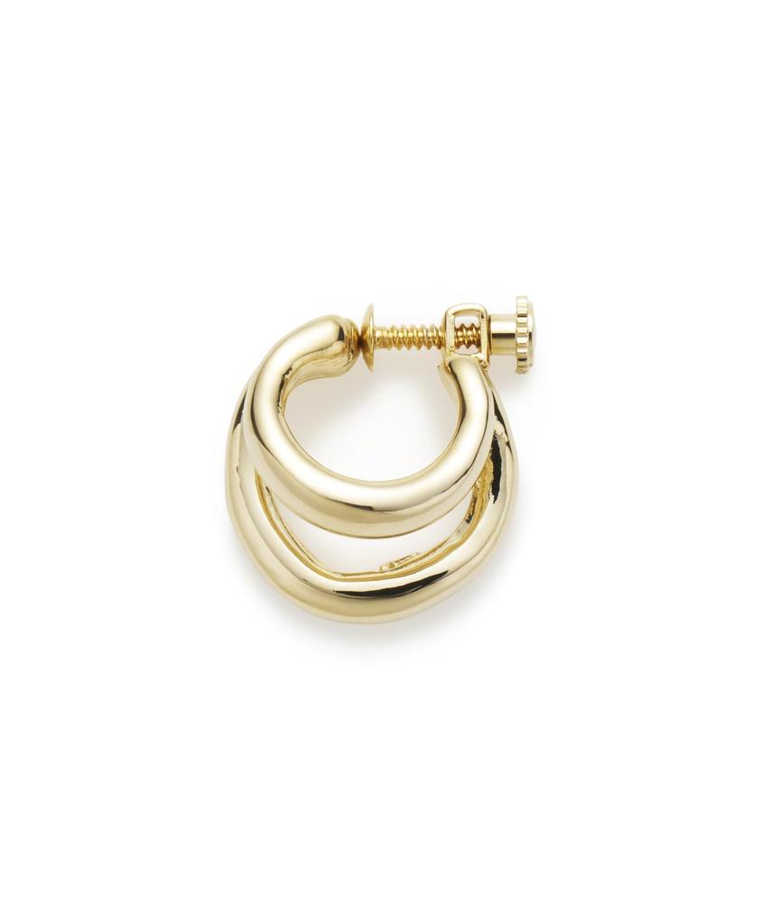 en Nuanced Metal Hoop Earrings LAME1062 AU [Lanvin Bleu]
